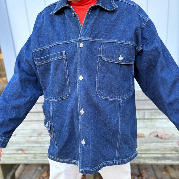 BOXX JEANS Rough Wear (NY USA)—Denim Jacket—Men’s XL—Vintage/Y2K—Loose Fit—VG+ - Picture 2 of 15